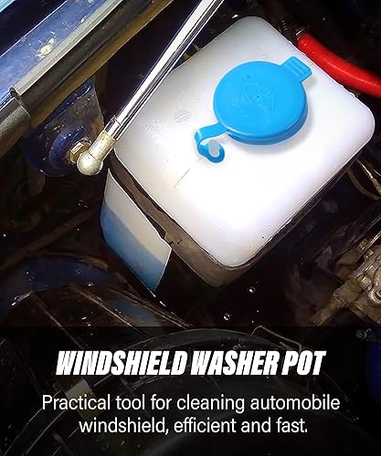 Miniatura 3 de Botella universal para limpiaparabrisas de automóvil, kit de botella de depósito de líquido para lavadora de parabrisas de 12 V con bomba,