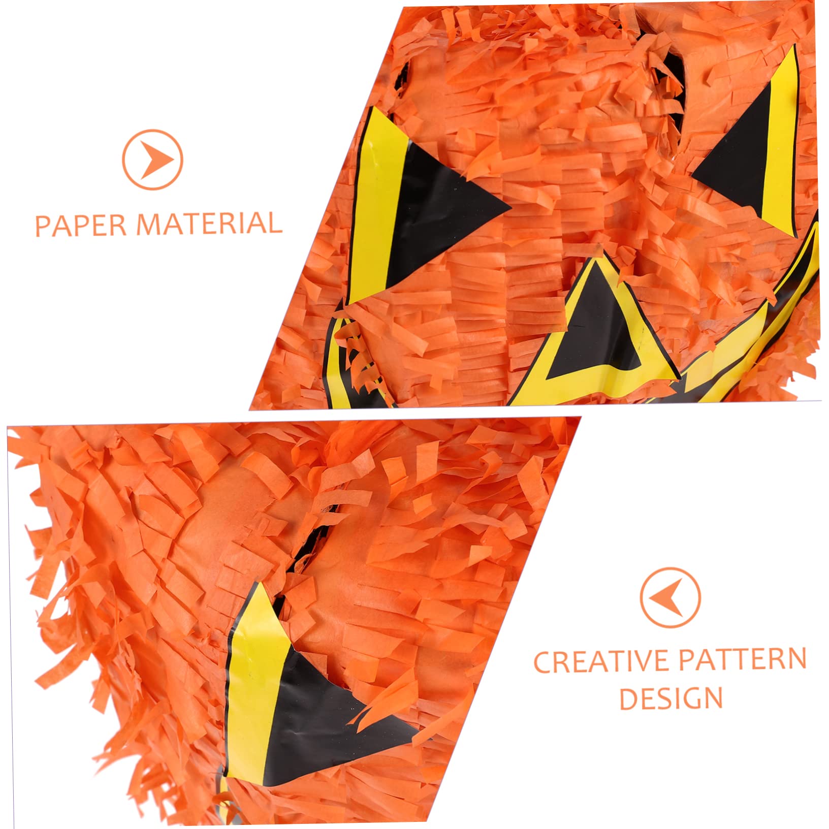 KOMBIUDA Kürbisförmige Piñata aus Papier als Gastgeschenk mit Zuckergefülltem Spielzeug Sicher zum Spielen für Kindergeburtstag und Herbstparty Deko