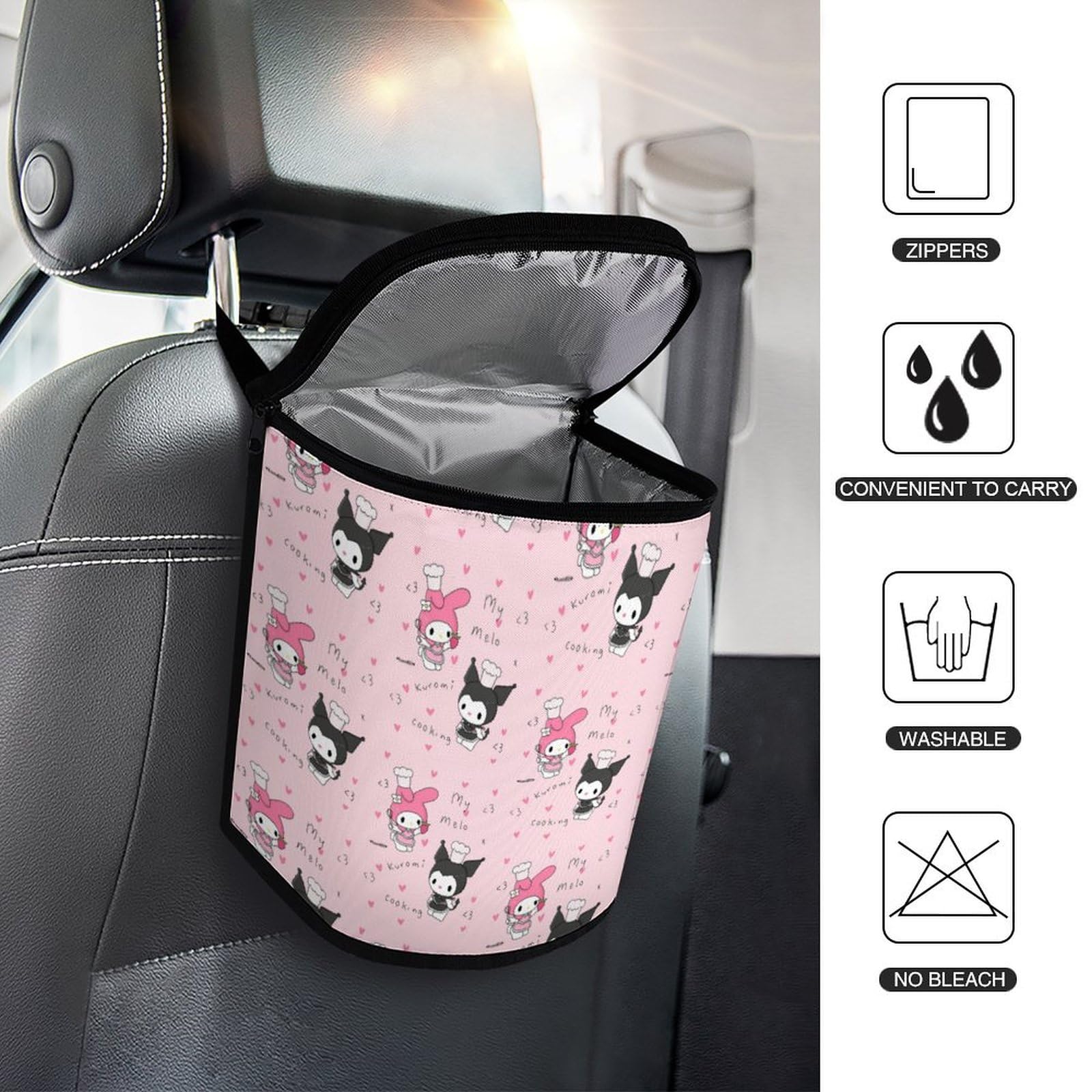 Amazon.co.jp: サンリオ SANRIO 車用ゴミ箱 自動車ごみ収納袋 車載