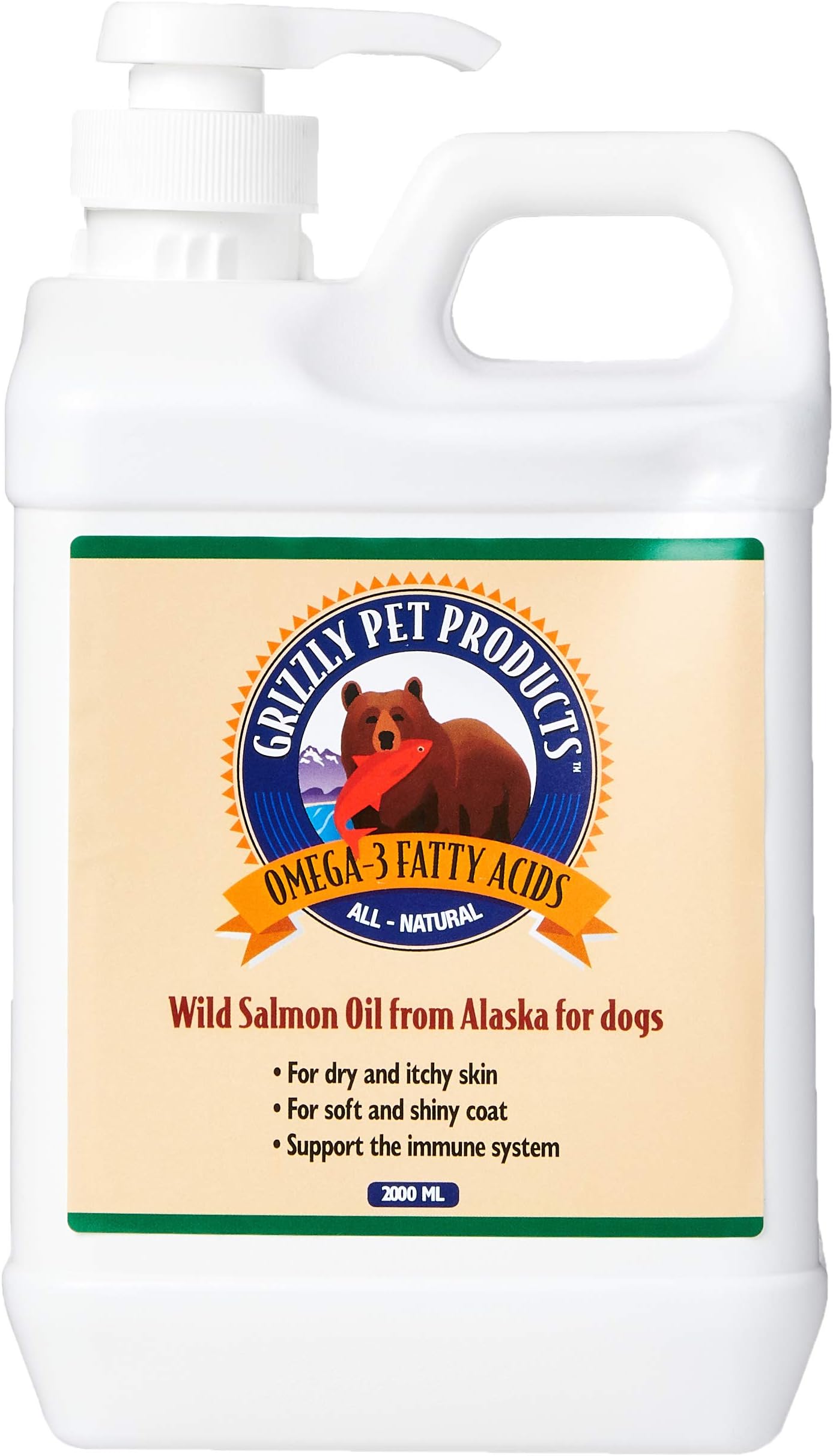 Grizzly Pure Wild Salmon Oil 2000ml