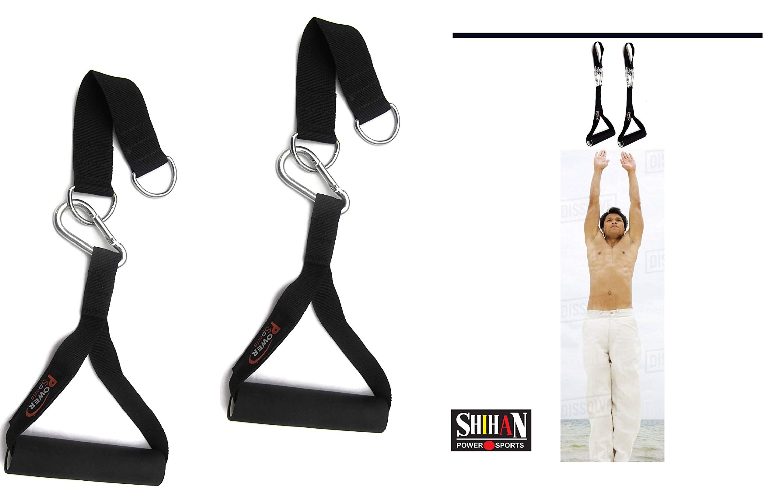 Buy Gymnastics 'Demon' PullUP Handles PullUps Hanging Gym Straps