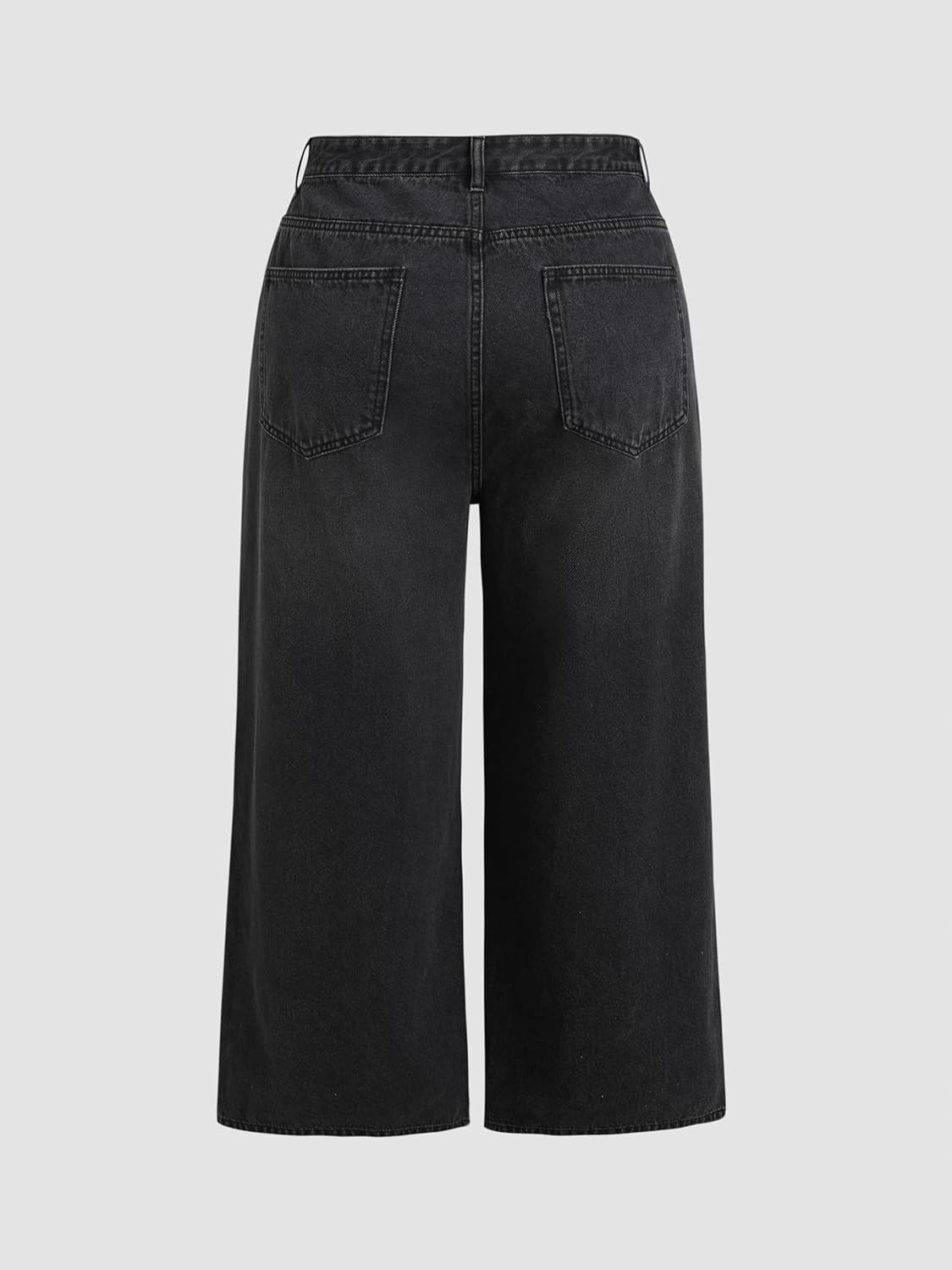CIDER Denim Solid Pocket Straight Leg Jeans Curve & Plus - Image 6