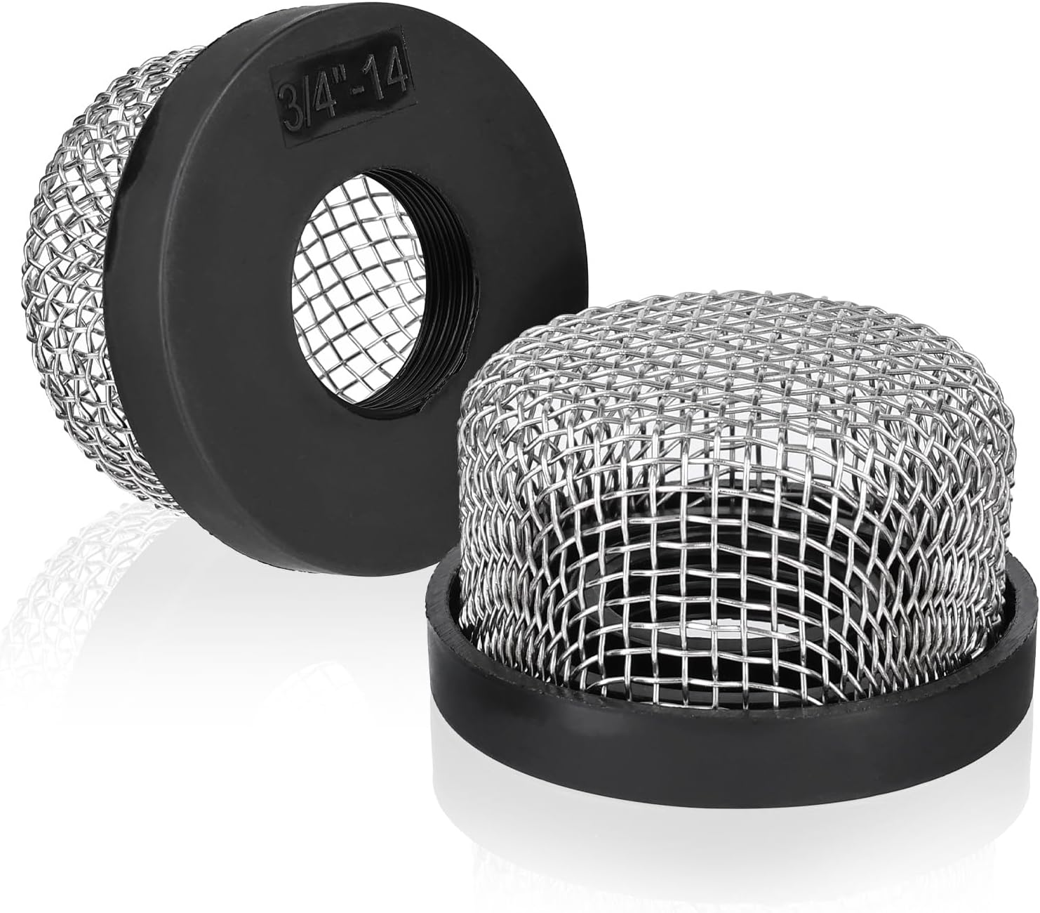 1 Pack Stainless Steel Strainer ¾ Inch -14, Industrial Plumbing Inline, Aerator Screen Wire Mesh Compatible with Livewell Pump, Garden Washers Water Filter Sprayer Garden Hose Suction Line.