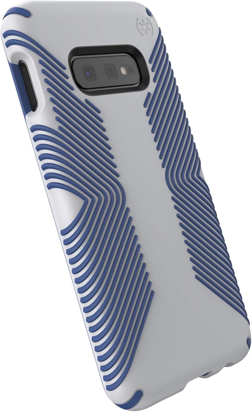 Speck Products Presidio Grip Samsung Galaxy S10e Case, Microchip Grey/Ballpoint Blue