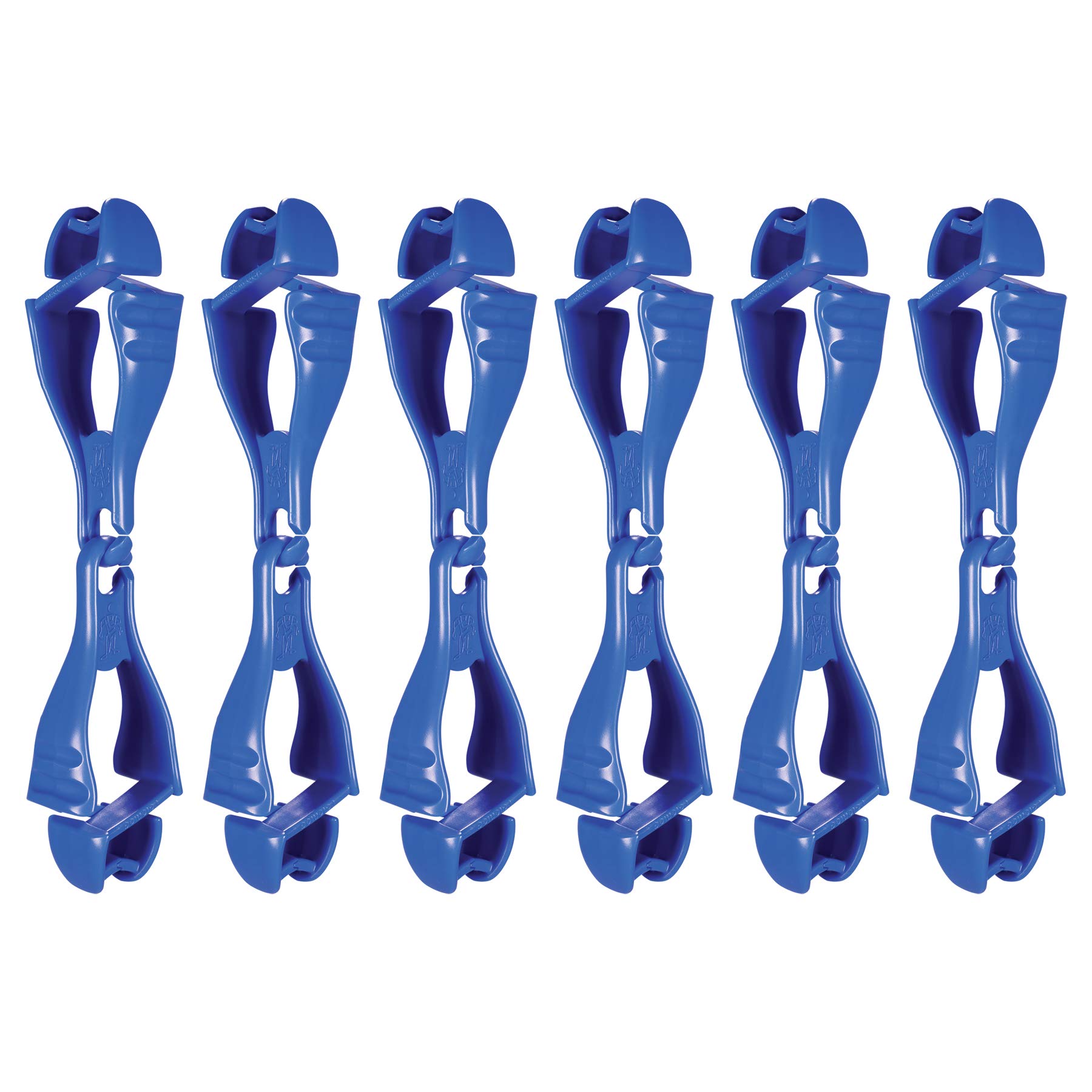 Ergodyne Squids 3400 Glove Clip Holder - 6-Pack, Dual Clips, Breakaway Design, For PPE & Gear