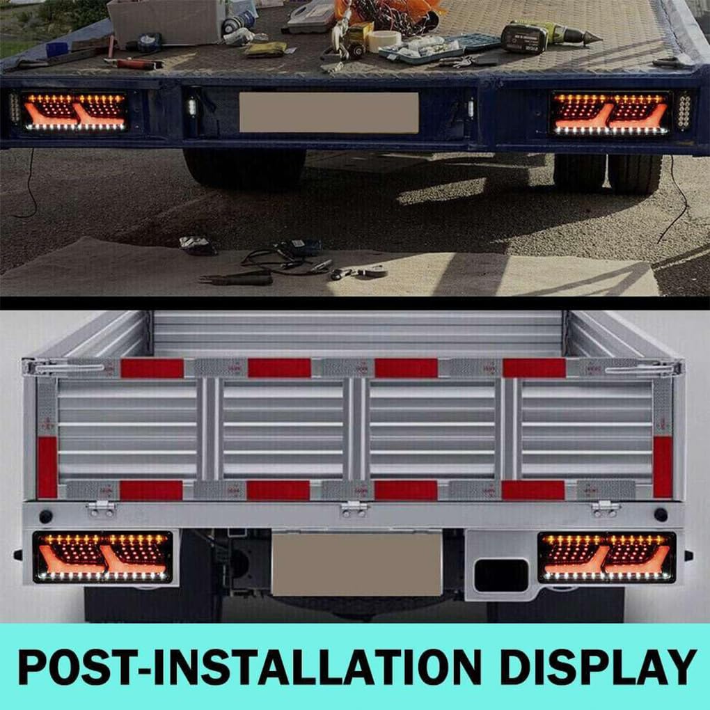 Luci posteriori a LED resistenti e luminose da 74 pollici,12V