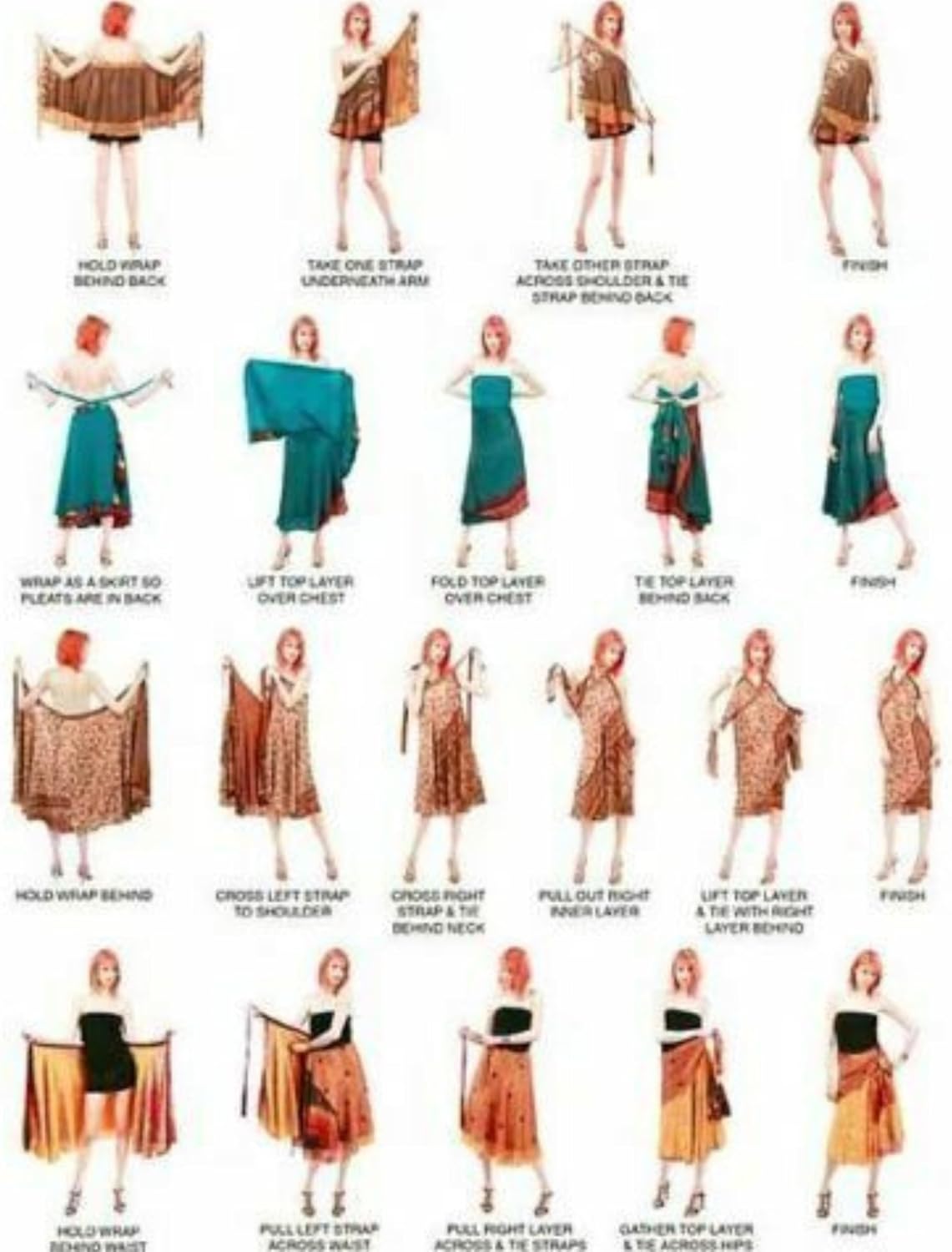 RAJBHOOMI HANDICRAFTS Silk Vintage Patchwork Wraparound Long Skirt - Women's Long Maxi Skirt Boho Skirts Summer Skirts for Women Boho Colorful Maxi Multicolor - Image 8