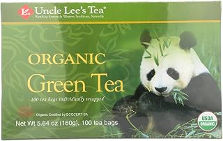 Uncle Lees Legends of China Organic Green Tea - 100 Tea Bags (Pack of 4)