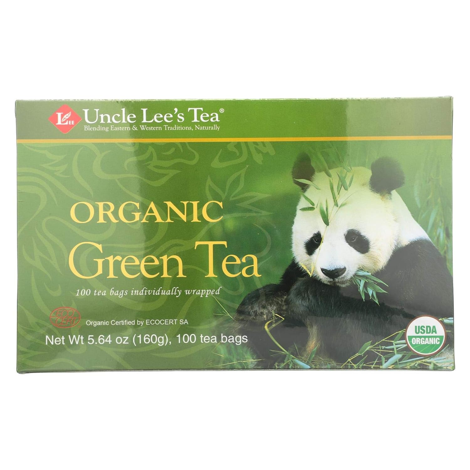 Uncle Lees Legends of China Organic Green Tea - 100 Tea Bags (Pack of 4)