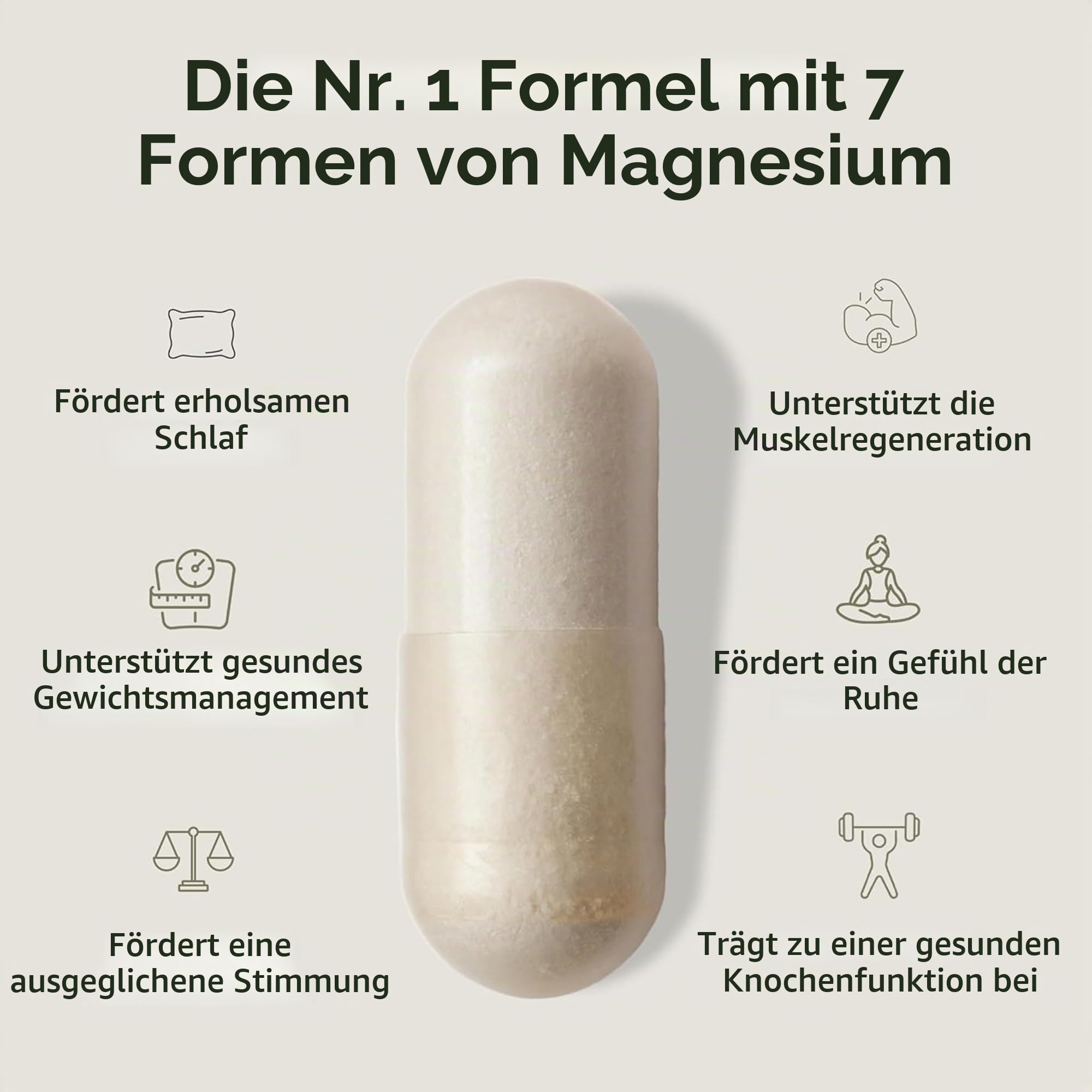 BiOptimizers Magnesium Breakthrough 4.0, 7-in-1-Komplex | 60 Kapsel