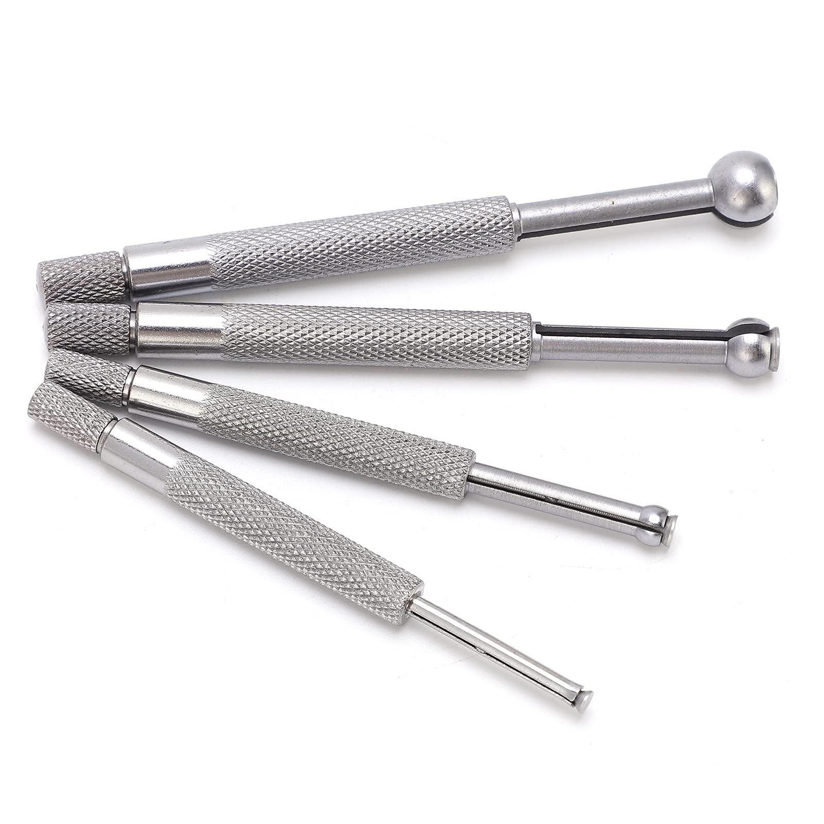 Calibro per Fori 4PCS Calibro Telescopico Calibro a Sfera Completo Set di Alesametri 3‑13 Mm per Misurazione di Scanalature di Fessure per Piccoli Fori