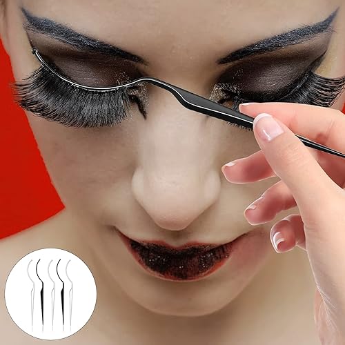Miniatura 6 de 12 piezas de pestañas postizas, herramienta aplicadora de pestañas 3D, extensiones de pestañas estilo de prueba, aplicador de pestañas injertadas