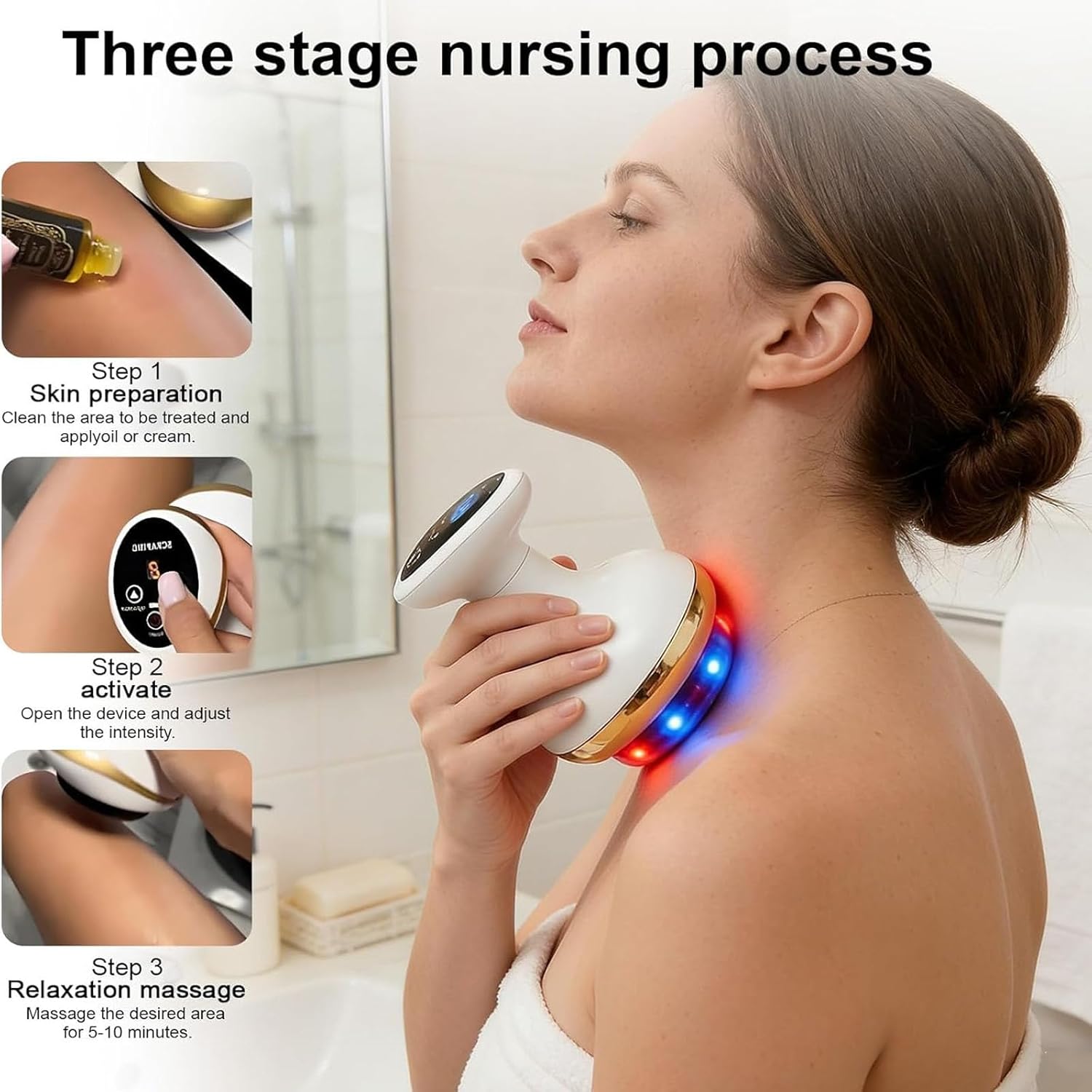 Vacuvia for Cellulite Massage Tool, Cellulite Remover for Legs, Natural Skin Firmness, 9 Suction Levels & Heat, Smart Cupping Massager for Body Fat Removal, Deep Massage, Firmer, More Toned Skin