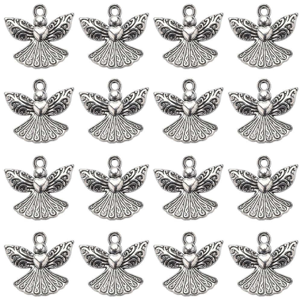 Breloques d'ange en alliage tibétain antique pour pendentifs durables et précis