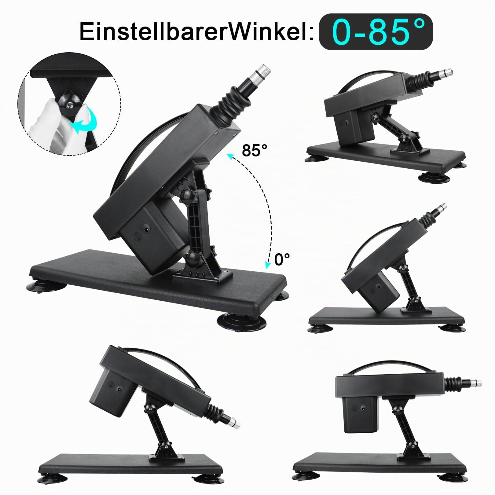 Sexmaschine,Automatische Fickmaschine mit Sexspielzeug für Frauen und Mann,3XLR-Schnittstelle Liebesmaschine mit Dildo und Saugnapf Adapter,Geschwindigkeit und Winkel Sextoy
