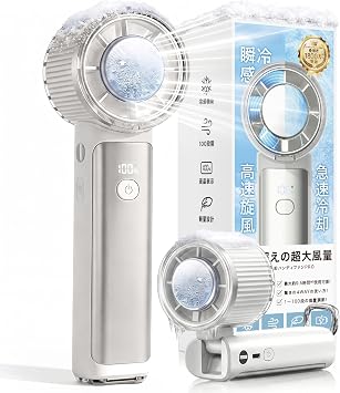 Handy Fan Cooling Plate 1 Second Instant Cooling Sensation, 2026 PRO Max, 6 in 1 Unit Handy Peltier Element, 100 Levels Stepless Air Flow Adjustment, Strong Wind, Quiet, Neck Mount, Tabletop