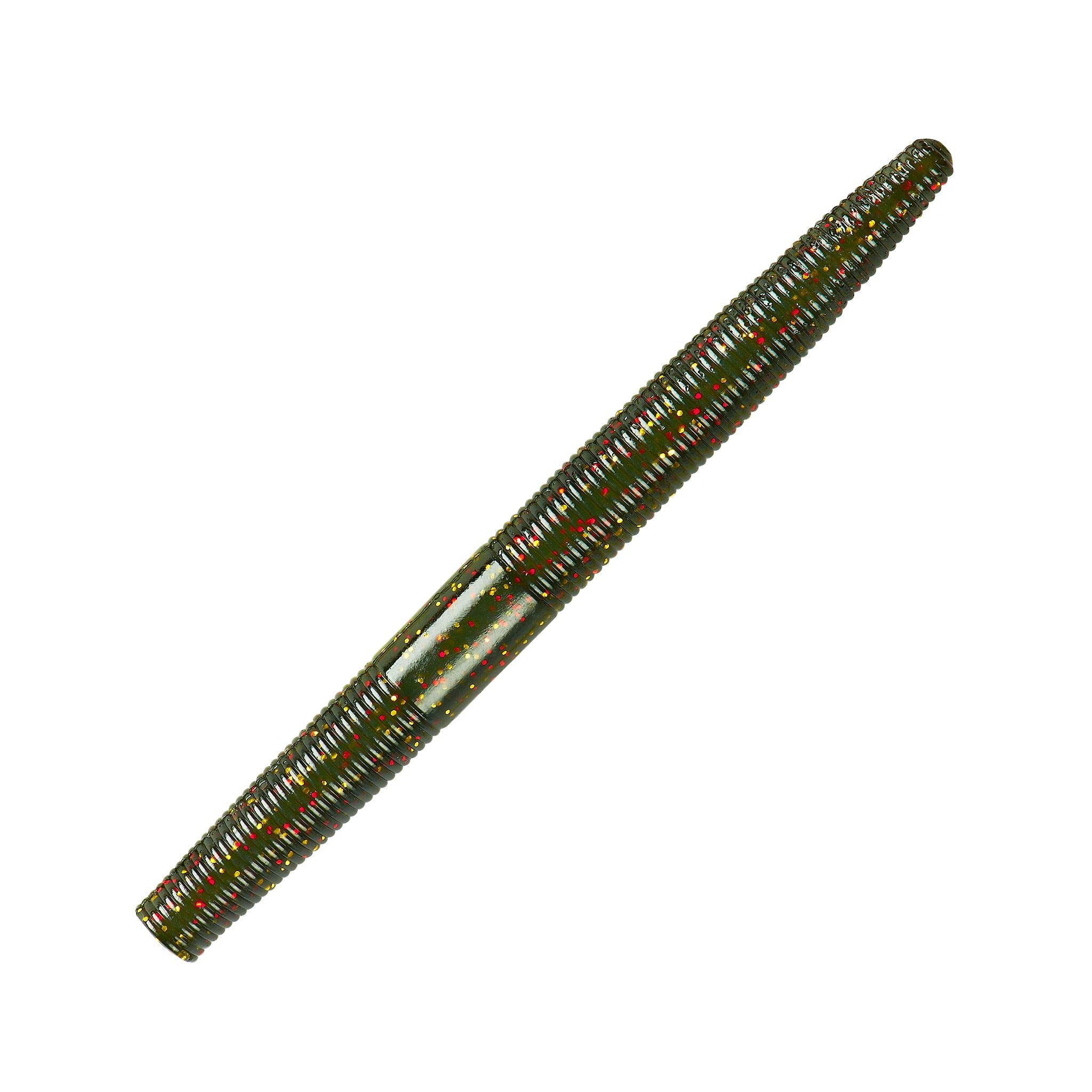 YumDinger Classic Worm All-Purpose Soft Plastic Bass Fishing Lure, 8 Count - Great Texas Rigged, Wacky Style, Carolina Rigged, Pitched, Etc.