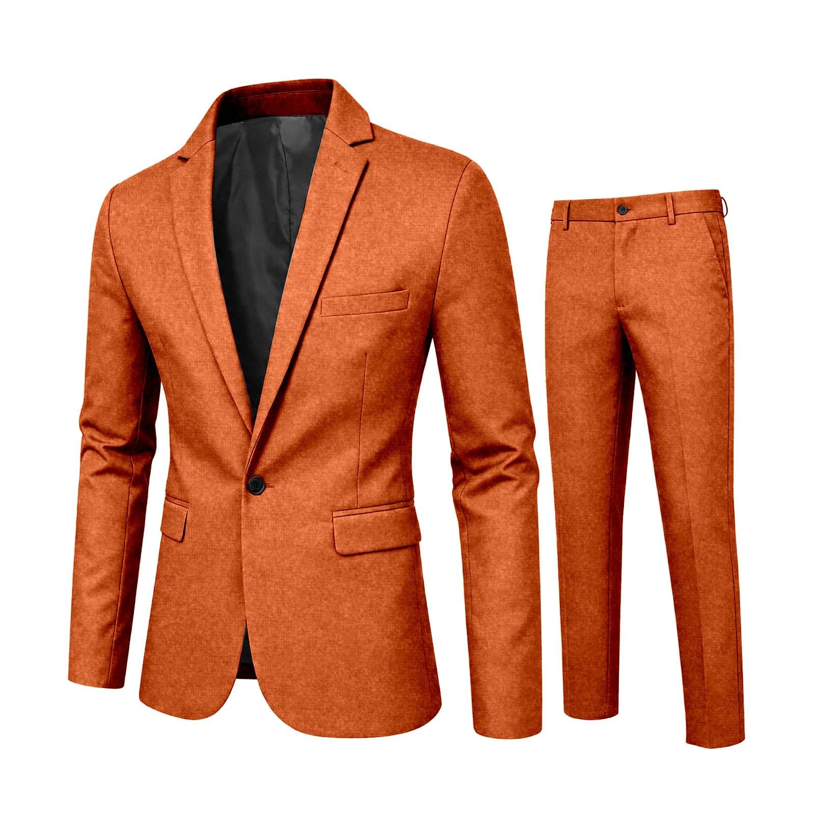 Pantalones de Vestir Ajustados Dos Piezas para Negocios Formales, Bodas y Chaqueta Esmoquin Novio, algodón, Secado rápido con Bolsillos, Ideal Verano, Moda 2025 Estilo Casual/g