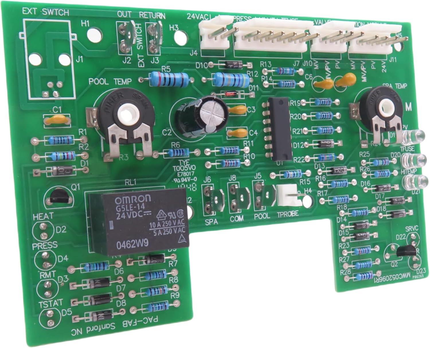 DDORUU 470179 Electronic Thermostat Circuit Board with control panel