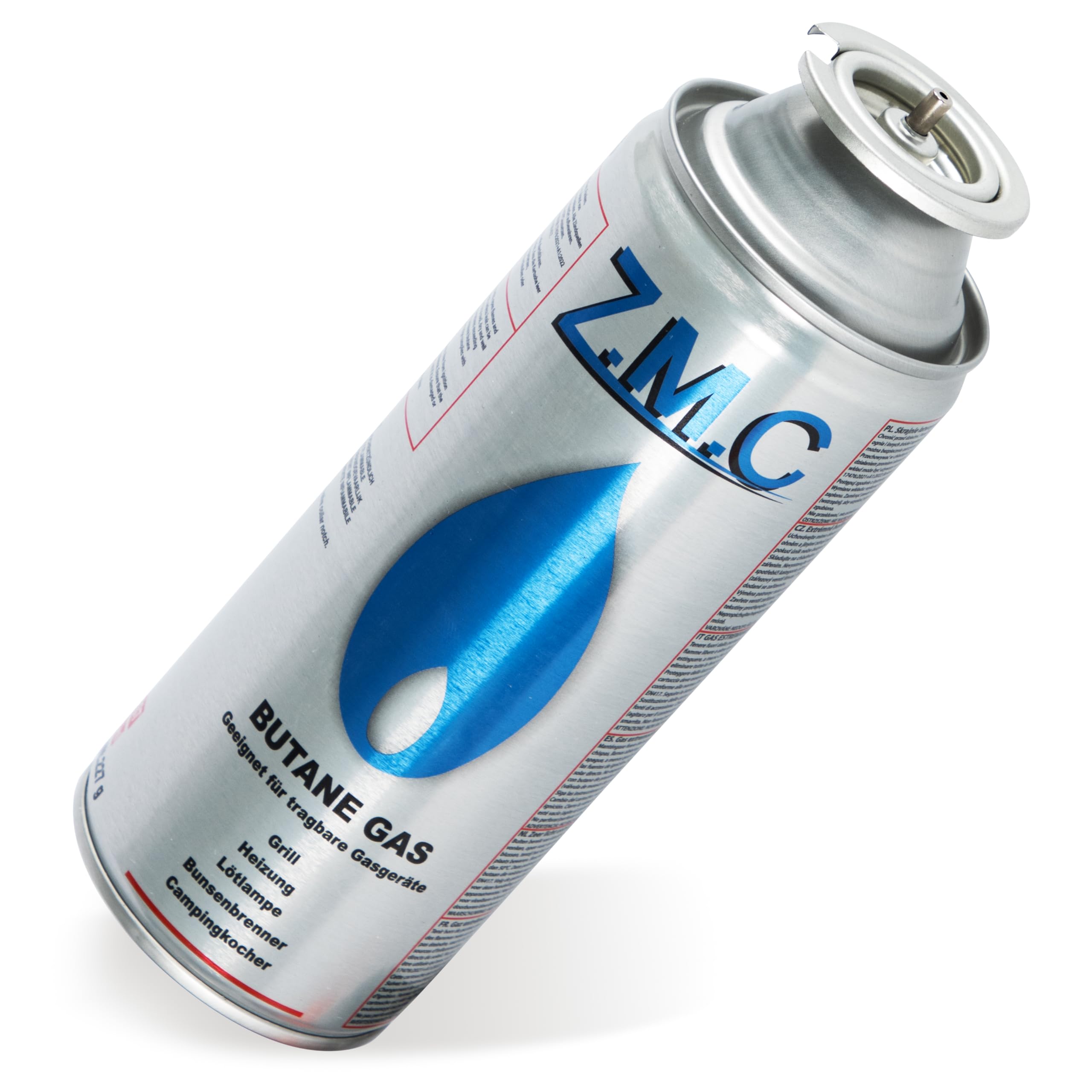 Z.M.C ZMC 28 x butan kartusze gazowe 227 g z zaworem typu MSF-1a, uniwersalne kartusze z butanem z przyłączem bagnetowym, kartusze gazowe do kuchenek kempingowych, gazowych, palników do chwastów