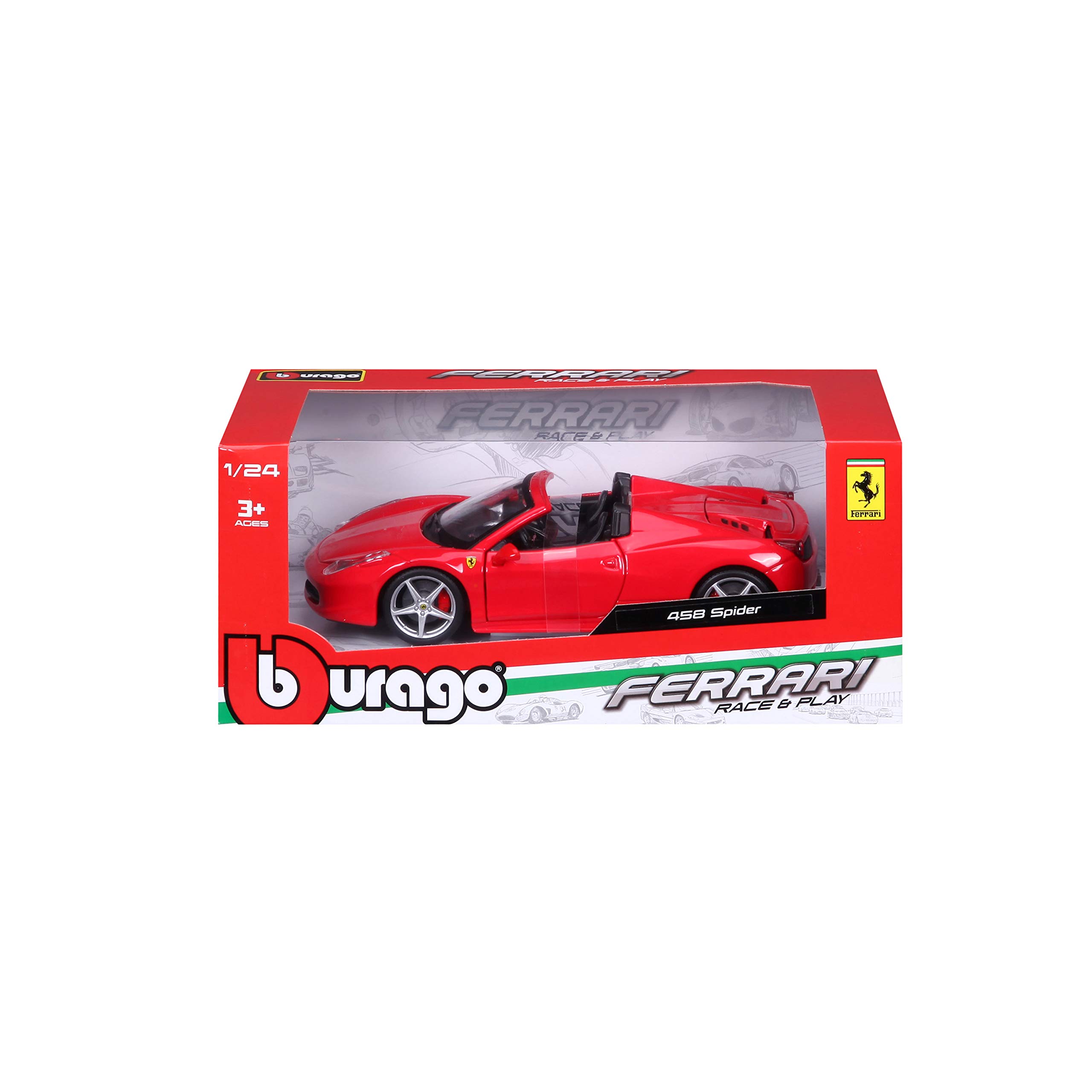 Ferrari - 458 Spider, vehículo (Bburago 18-26017) , color/modelo surtido