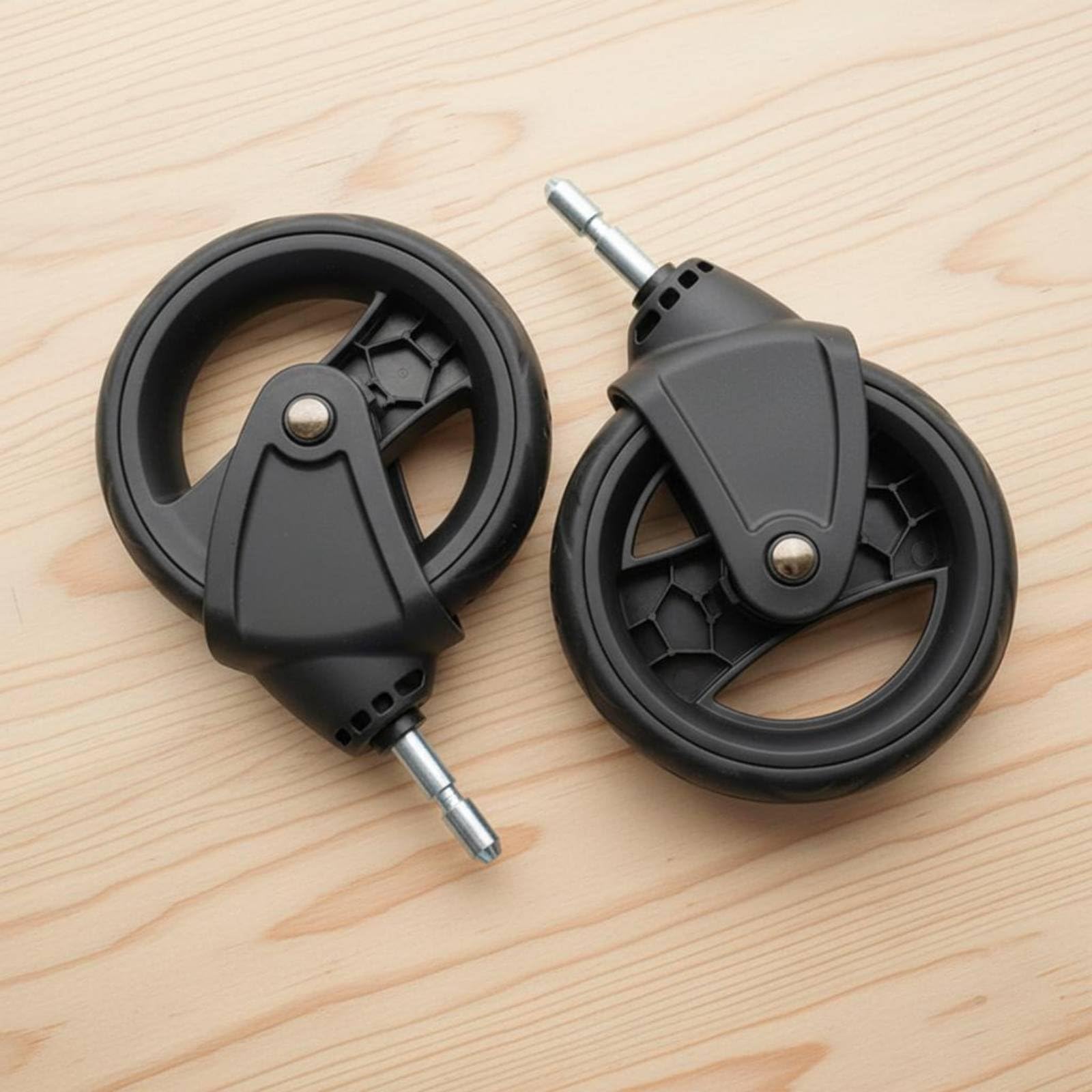 Roue de rechange pour poussette, équipement roulant robuste avec support sécurisé, idéal pour les sorties quotidiennes et le transport, compatible avec la plupart des modèles