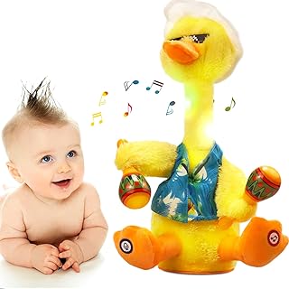 seOSTO Dancing Duck Toy Talking, Recording Duck Toys Singing Duck Toy Mimicking Toy Duck for Kids Interactive Toys Gifts