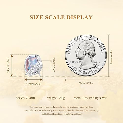 Miniatura 6 de MUNDELL Auténtica plata de ley 925 con colgante de sol, mariposa, corazón, luna, loto y circonita cúbica brillante para pulsera o brazalete original