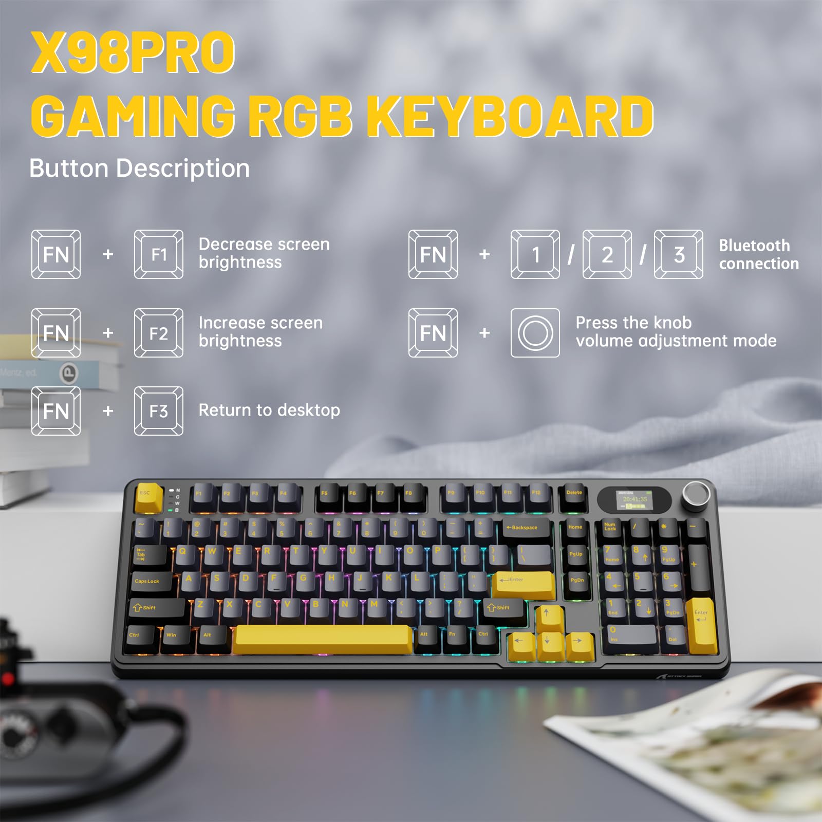 X98 Gaming Keyboard Star Black
