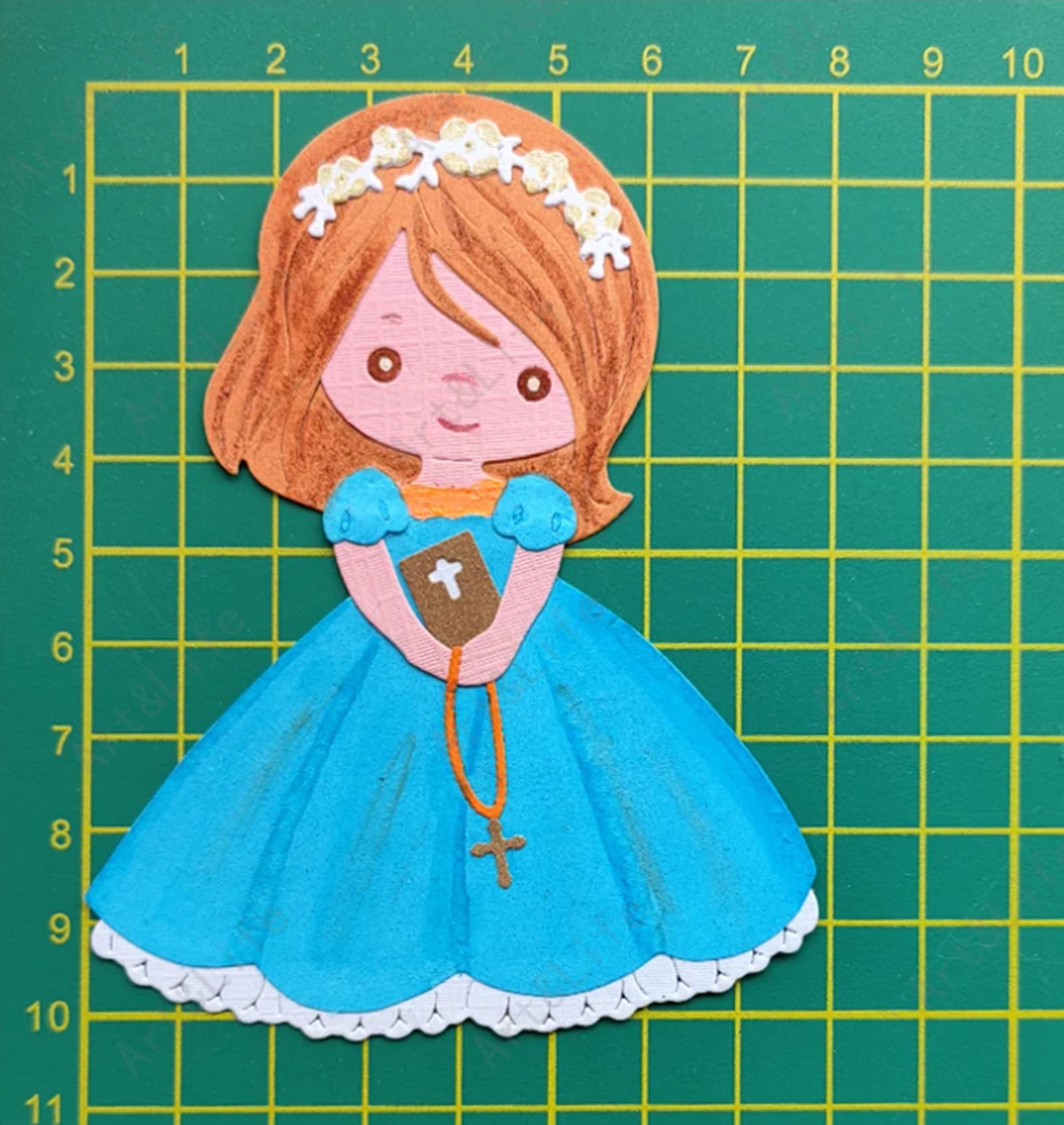 Urocza ramka metalowa wykrojnik, piękna ramka dla dziewczyny, tło do wycinania ślubnego, szablony do samodzielnego scrapbookingu, albumu, wytłaczania, papieru, tworzenia kart