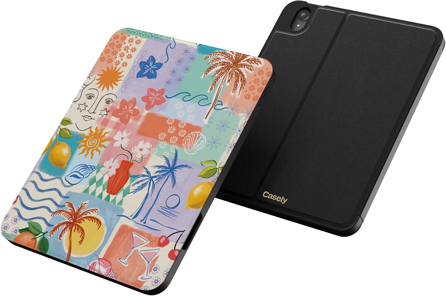 Casely iPad 10.9" (10th Gen / A16) Case | Tropical Heat | Beachy Collage