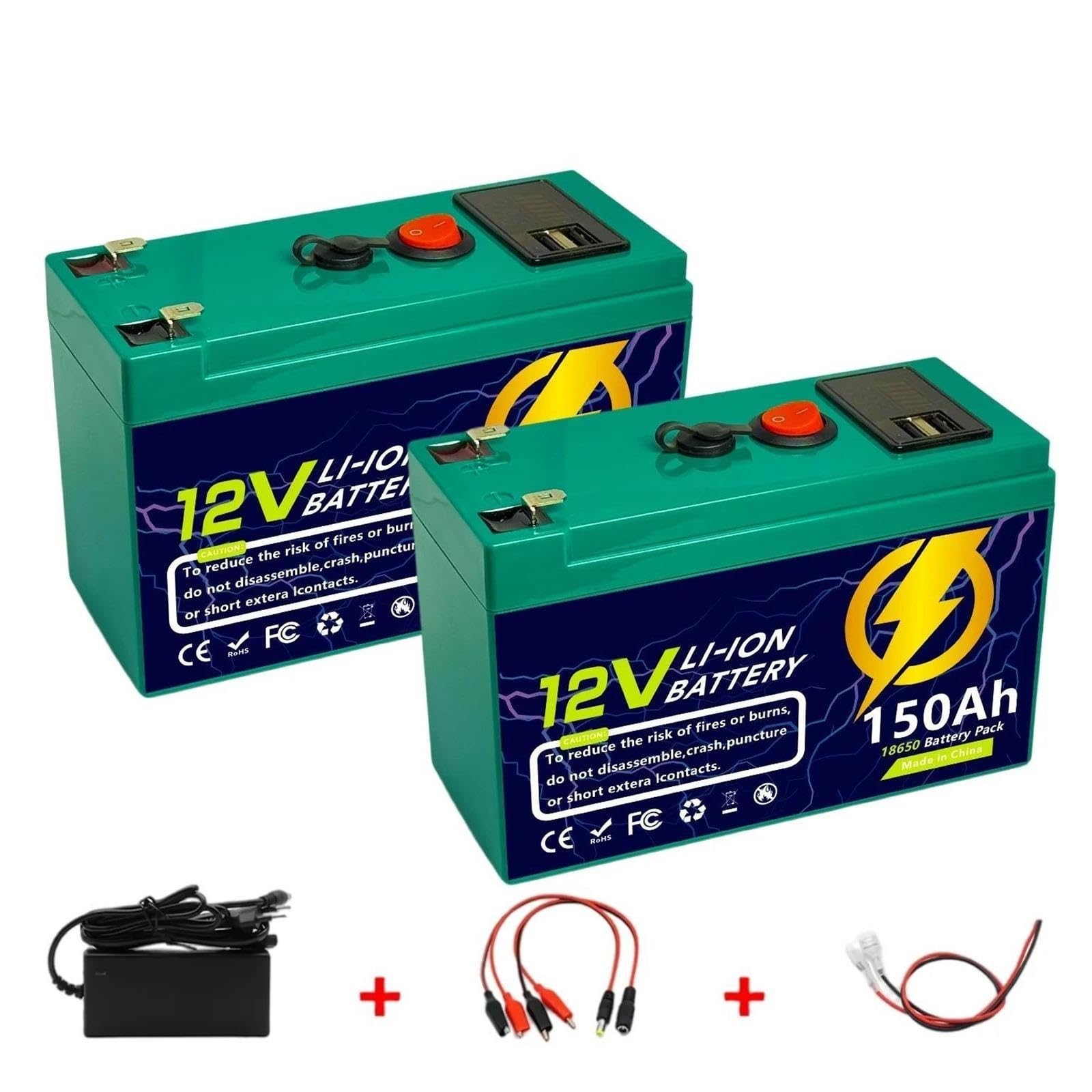 Batteria agli ioni di litio da 12 V 150 Ah, batteria lifepo4