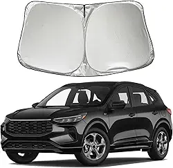Para-brisa de carro para-sol compatível com Ford Escape 2026 2025-2020 Fusion 2013-2020 SE SEL ST Line Elite Titanium Limited Platinum Hybrid Interior Acessórios, protetor solar para janela