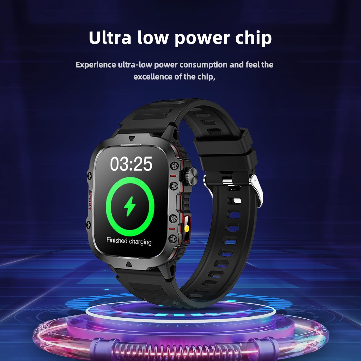 Smart Fitness Tracker with Wireless Calling, Music Control, and Motion Monitoring Functions - an Ideal Gift for Runners, Athletes, and Fitness Enthusiasts (knaki) image 4