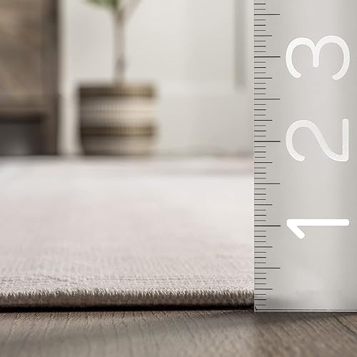 Miniatura 2 de nuLOOM Dannie - Alfombra geométrica moderna lavable a máquina, 4 x 6, beige