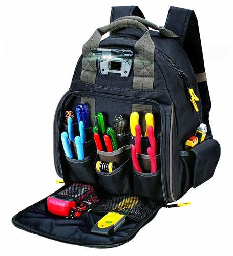 CLC Custom Leathercraft L255 Tech Gear 53 Pocket Lighted Backpack,