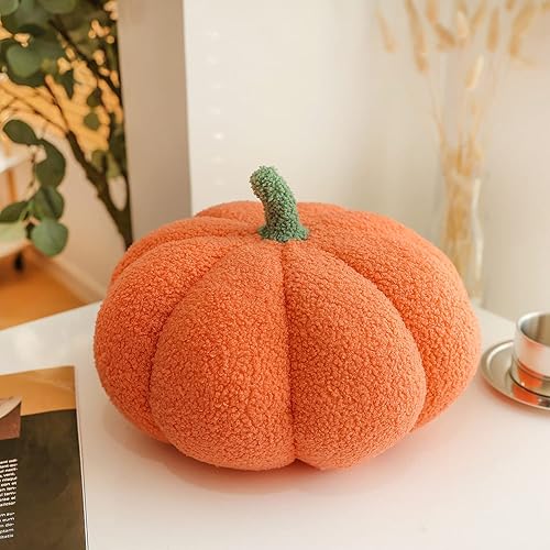 Juguete de peluche esponjoso de calabaza de Halloween, almohada de calabaza, almohada decorativa en forma 3D de Acción de Gracias, suave y linda, disponible en Yaxa Peru