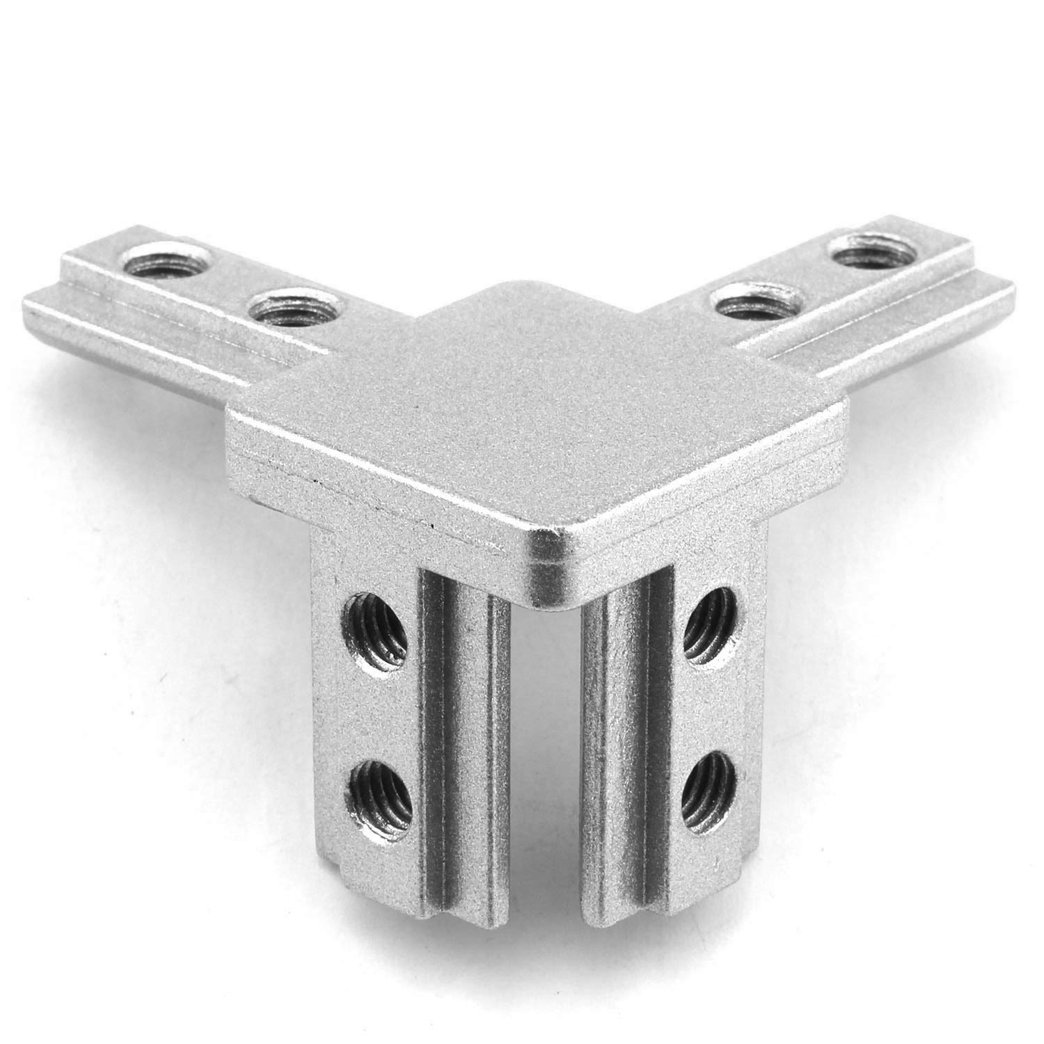 QWORK® 3 Wege Endeckwinkelverbinder mit Schrauben , für Aluminium