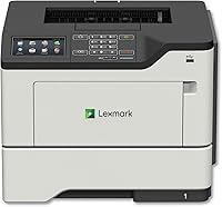 Vista 1 de Lexmark Impresora láser monocromática 36S0500 MS622de, escanea, copia, lista para red, impresión a doble cara y características profesionales, gris