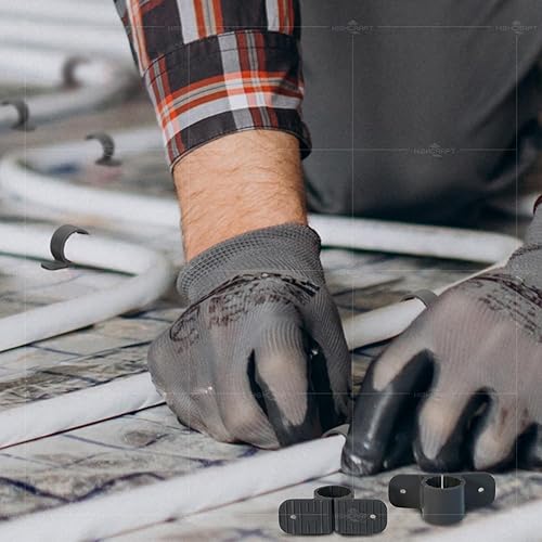 Miniatura 6 de PXSTND034-10 PEX Abrazadera de suspensión estándar de plástico duro (paquete de 10), gris, gris