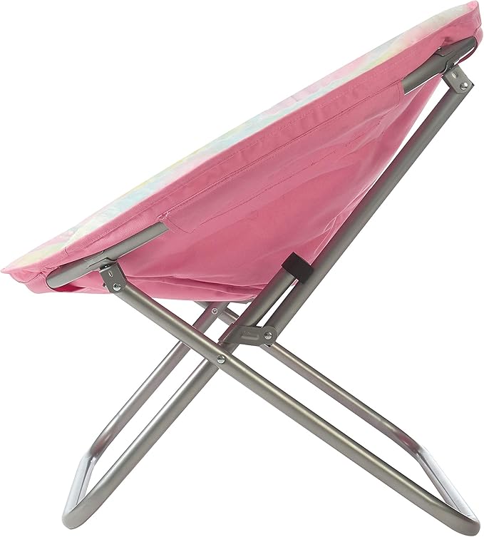 Sillón Plegable Redondo Peluche Multicolor para Adolescentes miniatura 4