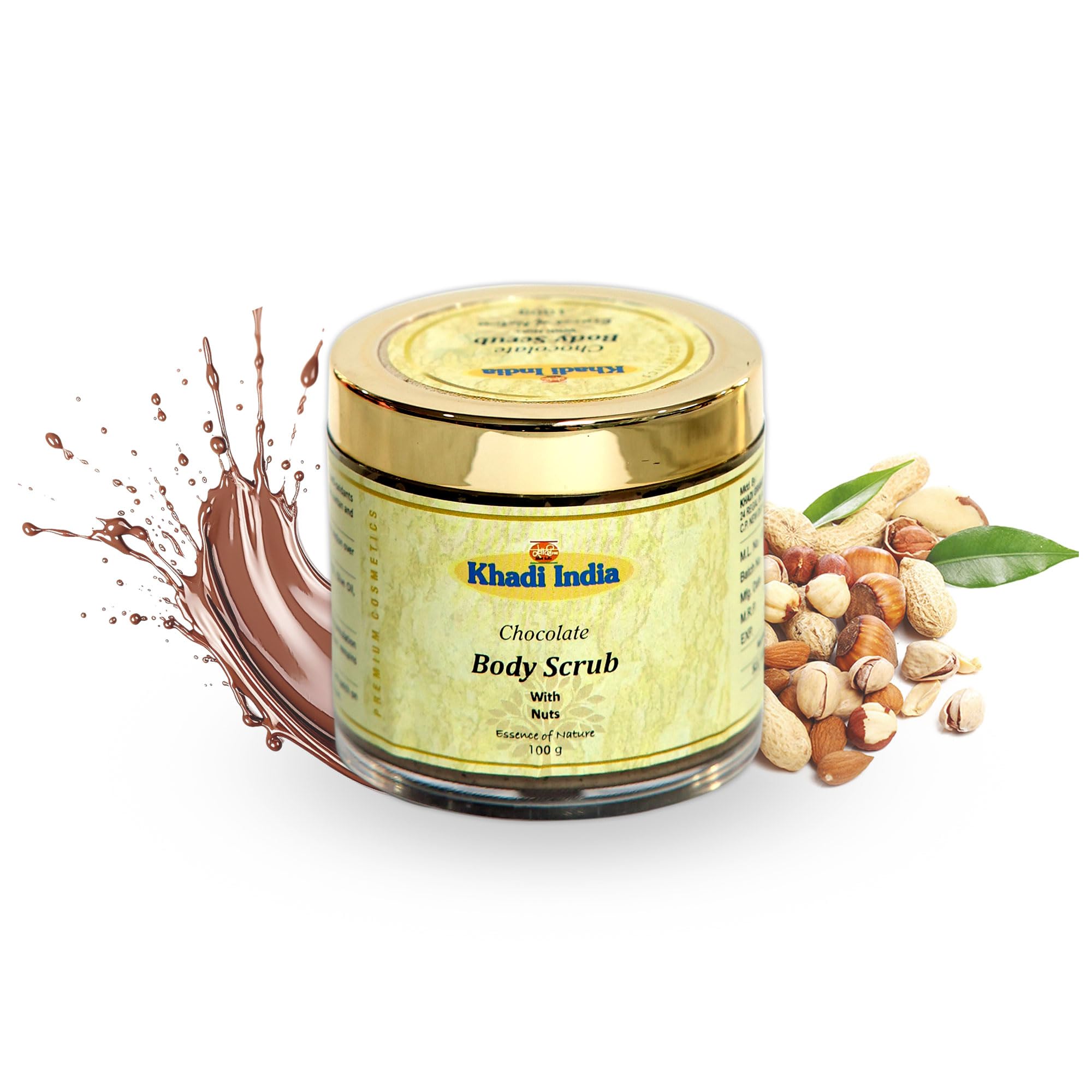 KHADI INDIA Chocolate Body Scrub with Nuts & Cocoa – Anti-Oxidant Rich, Deep Cleansing & Suntan Removal, Softens, Nourishes & Glows Skin | All Skin Types | Men & Women – 100gm-image-12