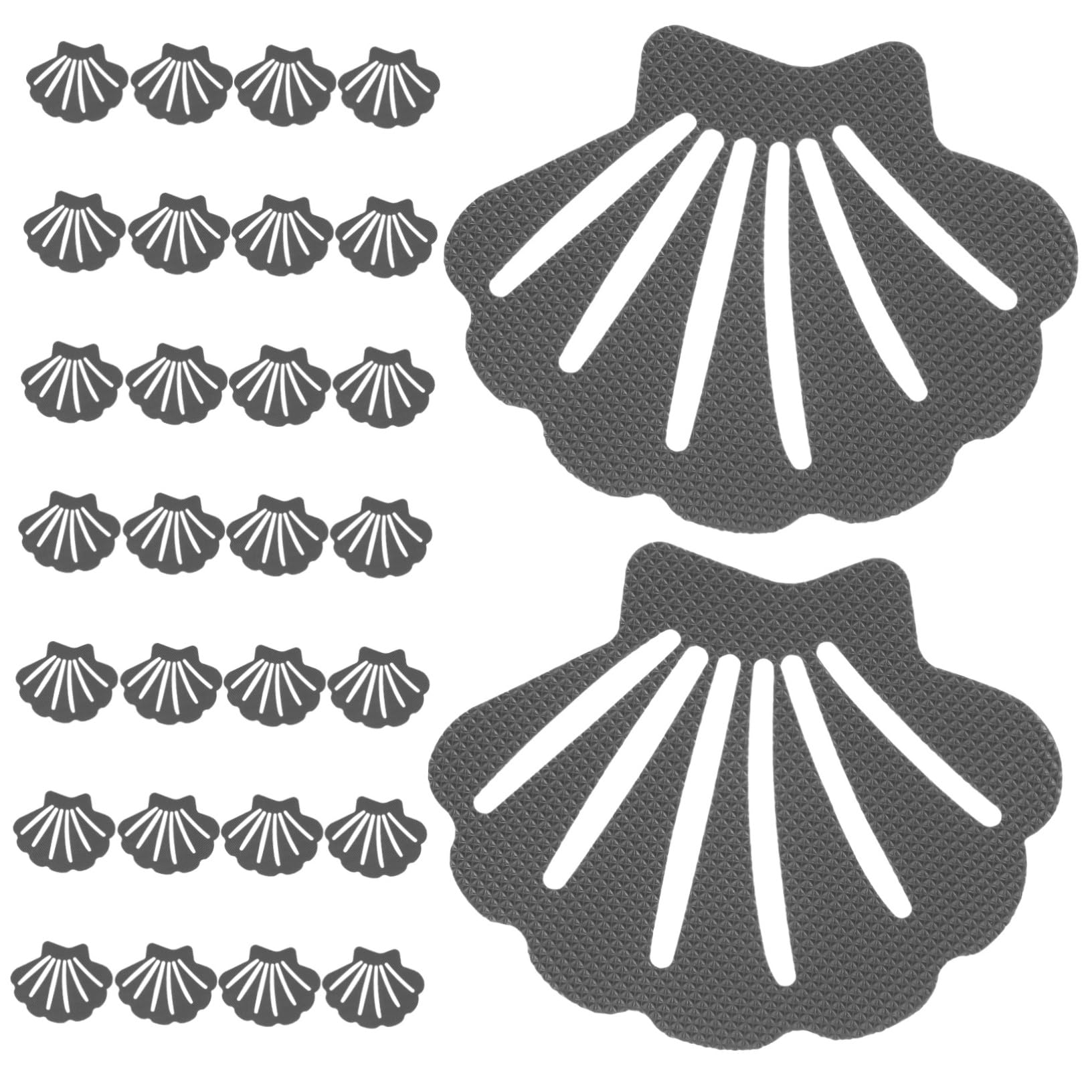 Anneome 90piezas Calcomanías Antideslizantes Forma De Concha Diseño Adorable Material De Caucho para Bañeras y Escaleras Previene Resbalones y Caídas