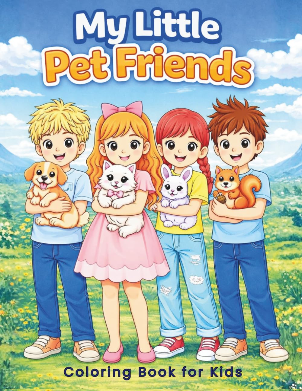 My Little Pet Friends: A Cute Animal Coloring Book for Kids