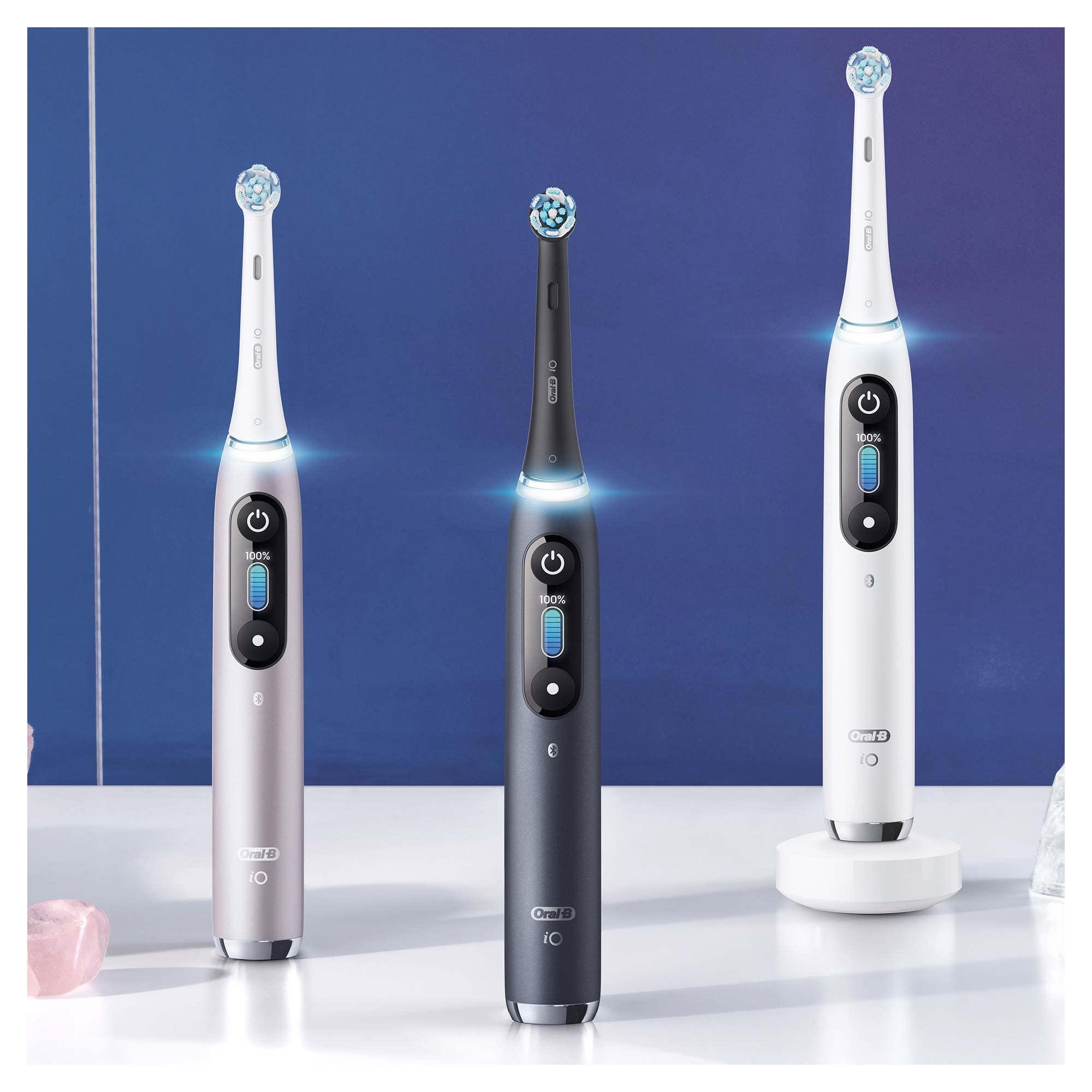 Oral-B iO Series 9N Rose Quartz mit Extra Aufsteckbürste elektrische Zahnbürste