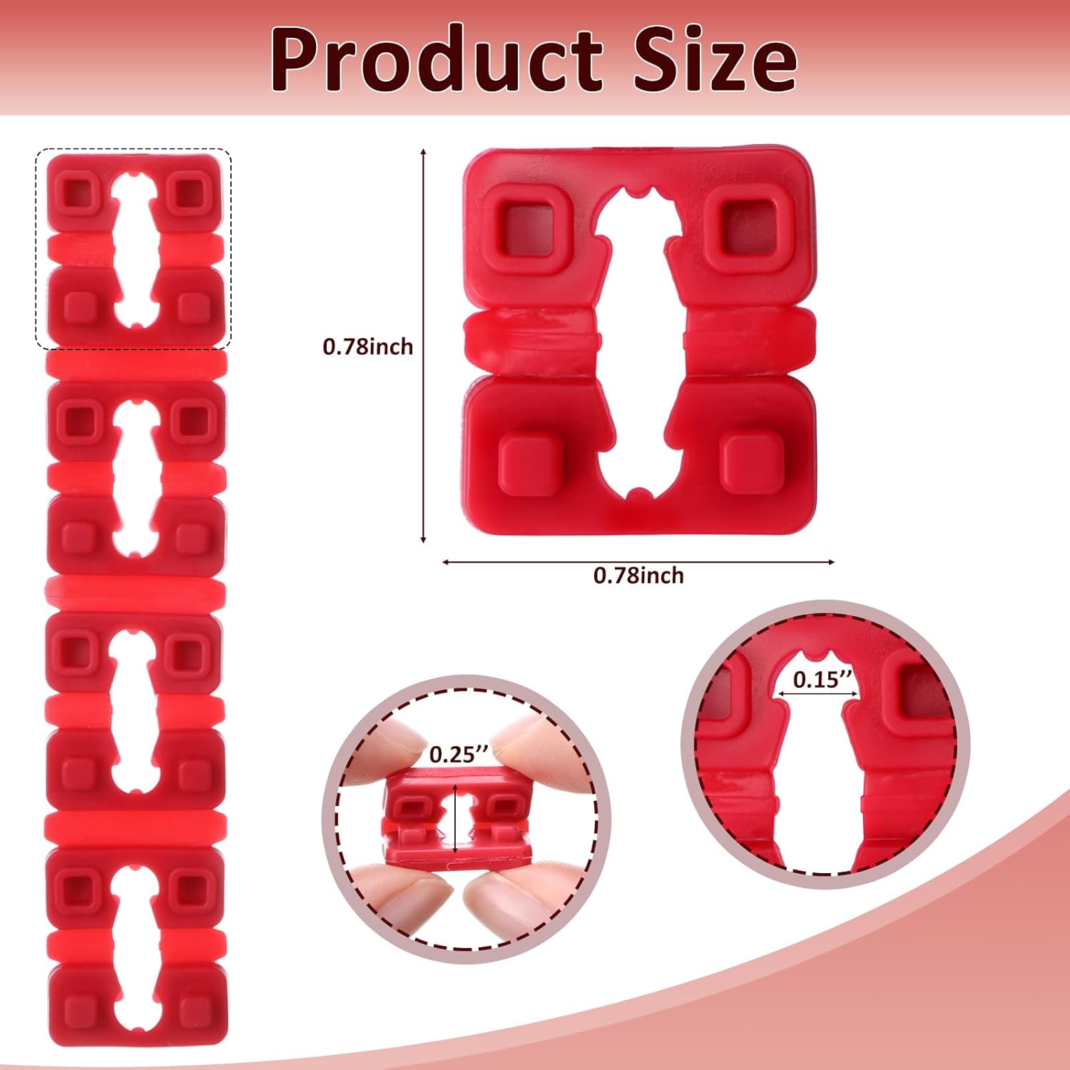 400 Pcs Outlet Spacers Electrical Shims for Switch and Receptacle Alignment, Wall Plate Spacers for Outlet Box Extender, Electrical Box Adjuster Kit (Red)