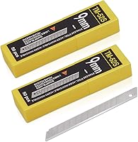 Vista 8 de Gomake Cuchillas de repuesto de cuchillo utilitario de 0.354 in, cuchillas de acero al carbono a presión de 30 grados para cuchillos de corte