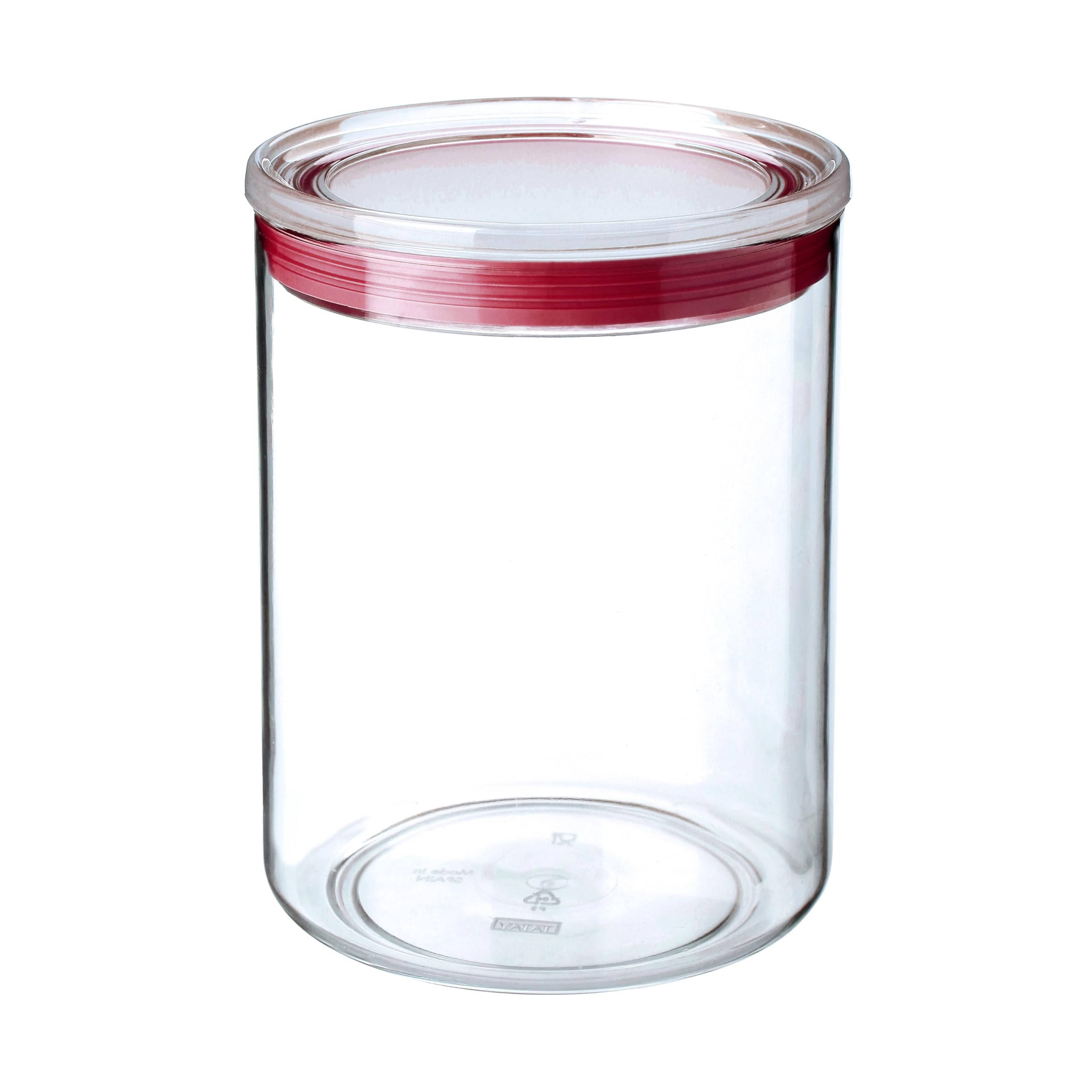 TATAY Contenitori per Alimenti | Set da 8: 2x0,5L + 2x1L + 2x1,5L + 2x2L | Barattoli Cucina | Coperchio con Guarnizione in Silicone | Impilabile | Lavabile in Lavastoviglie | Senza BPA, Rosso