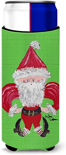 Vista 132 de Caroline's Treasures 8137LITERK Mardi Gras Fleur de lis Nation Botella de vino Hugger Botella Enfriador de Frigorífico Funda Abrazador Lavable a