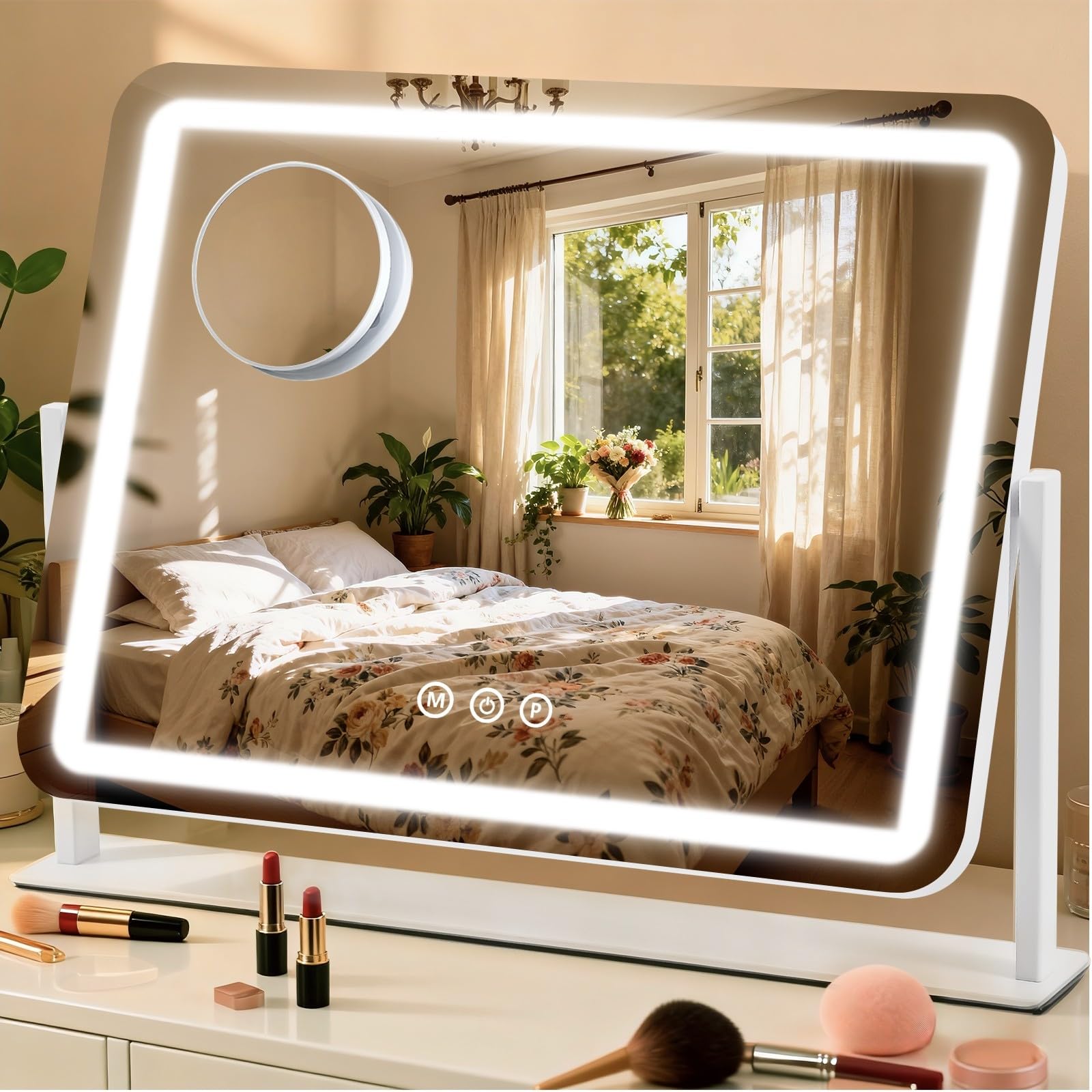 Amazon.com - ViKert Vanity Mirror with Lights, 5X Magnification
